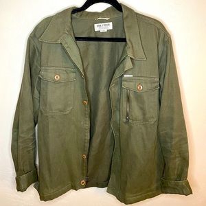 Iron & Resin Olive Zip Up Jacket